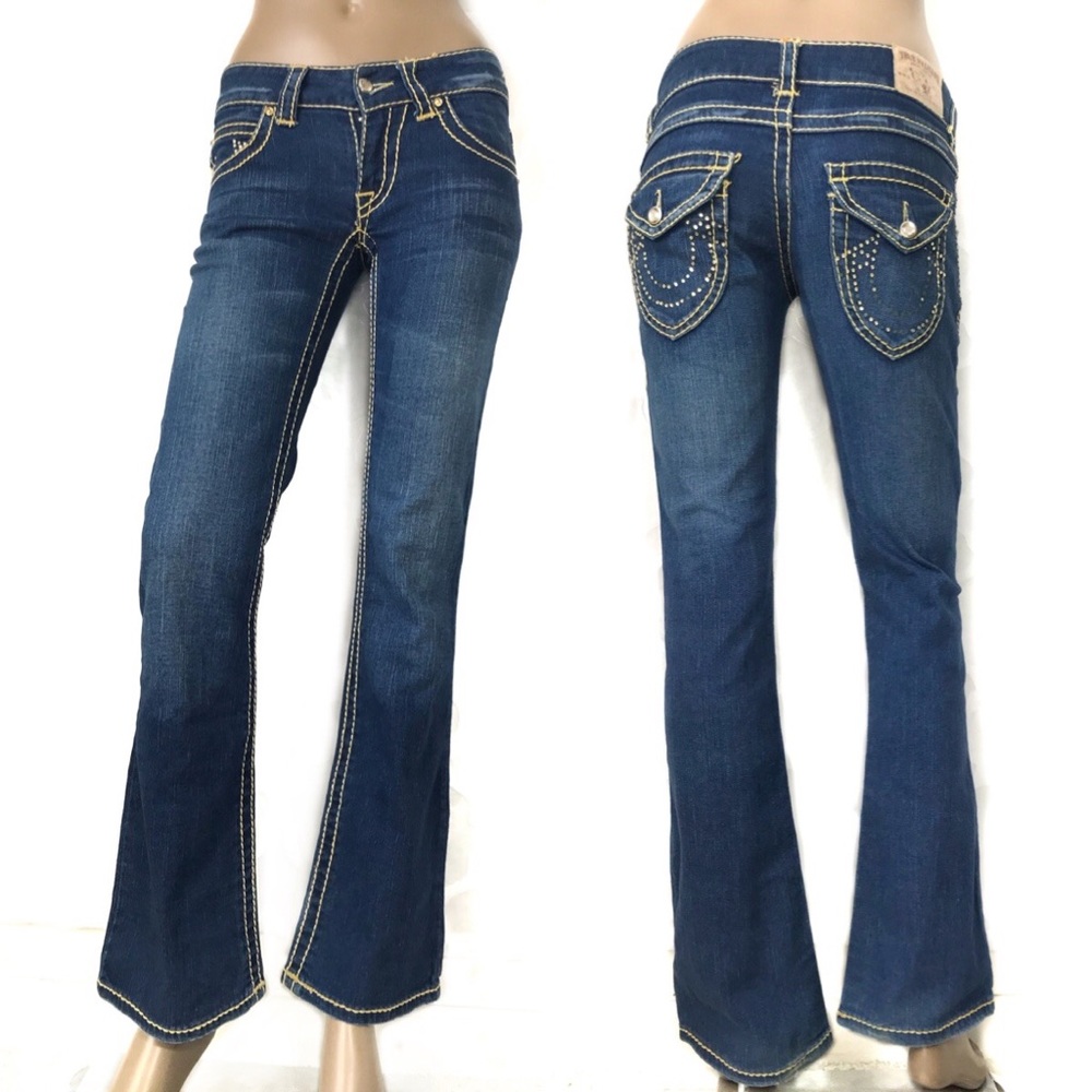 TRUE RELIGION World tour Low Rise Jeans